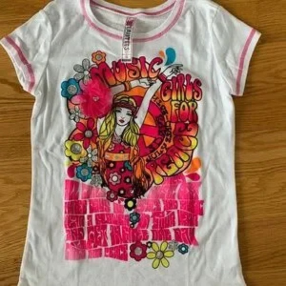 Beautees *2* NWOT Girls Graphic Tees (XL) - Picture 3 of 13